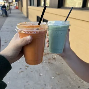 The glow (left) and ocean breeze (right)