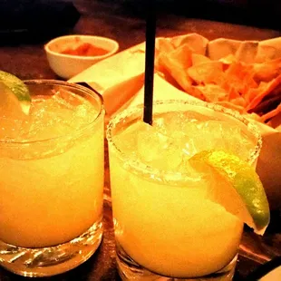 The casa margaritas were the best part of the meal.