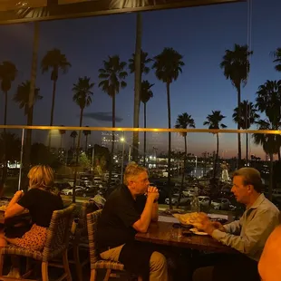 The scenery of the Long Beach Marina from the Ola Mexican Kitchen.