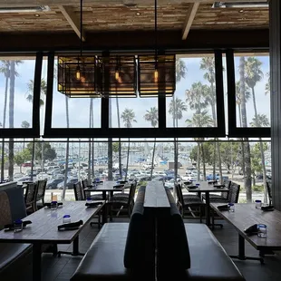 a view of a parking lot