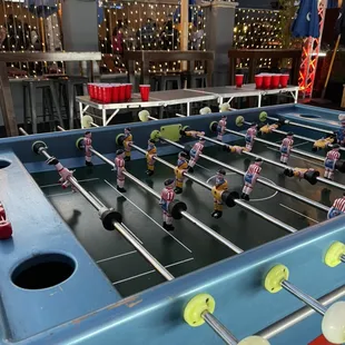 Foosball in Beer Garden