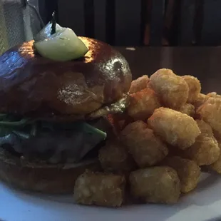 Burger with brioche bread