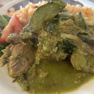Chile Verde Plate "Favorito de Papá"