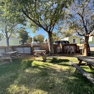 Outdoor seating area. Inside is also available.
