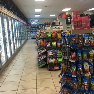 the inside of a grocery store