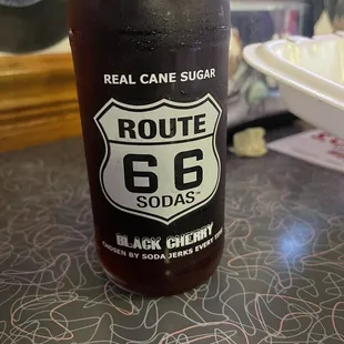 Route 66 Black Cherry soda