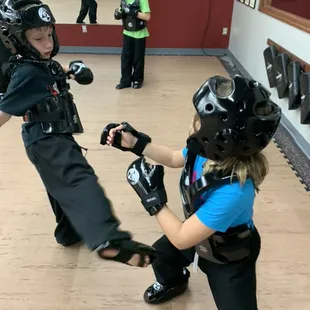 Controlled free sparring!