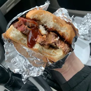 Brisket sandwich
