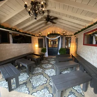 the inside of the restaurant