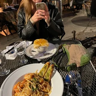 Seafood Pasta and lobster pot pie