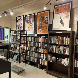 Not just records and books, but a lot of great old movie memorabilia!