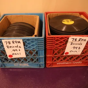 Time to get old timey. 78s priced at .99 cents each.