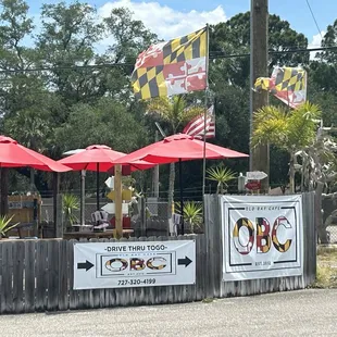 outside