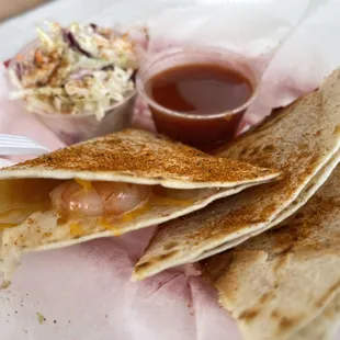 Seafood quesadilla