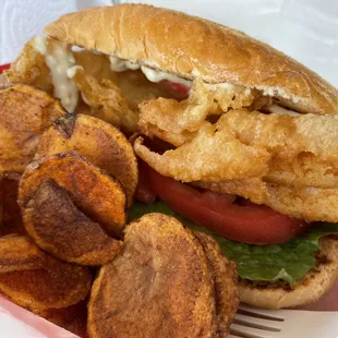 Crispy fish sandwich...super!