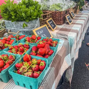 baskets of strawberries