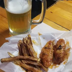 Wings and fresh cut fries are awesome!