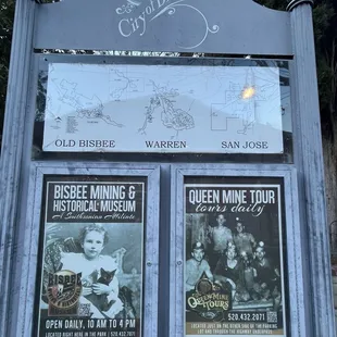 Sign in front of the museum where you meet your Ghost Host