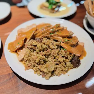 Turkey with mushroom stuffing