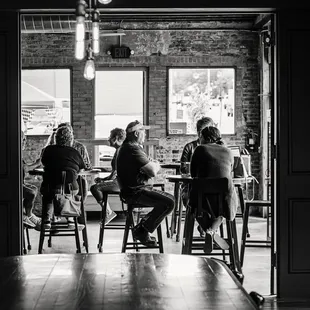 people sitting at tables