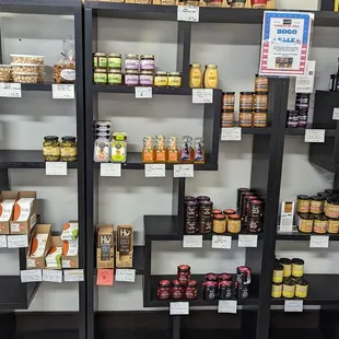 Jarred mustards and other goodies