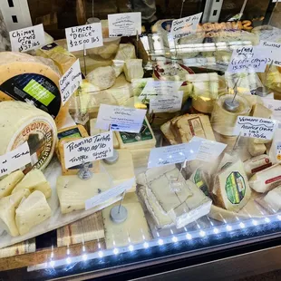 Excellent selection of cheeses!