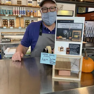 Cheese Grotto's available to keep your cheeses in the best condition at home.