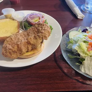 Tenderloin and side salad