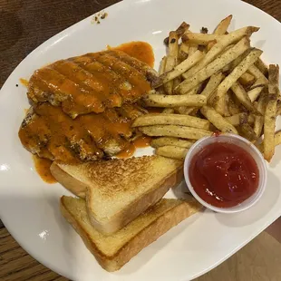 Fiery Grilled Chicken dinner