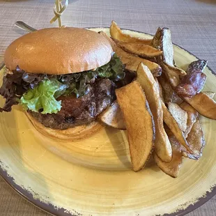 Old Camp Burger and fries.