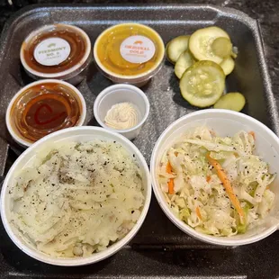 Mash &amp; coleslaw