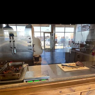 the kitchen