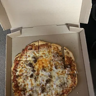 Went and ordered a large. The box looks like a large,but the pizza looks like a medium. Won't be back.
