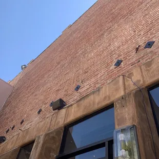 Outdoor seating is lovely