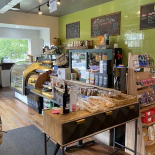 the interior of the store