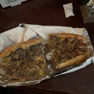 Cheesesteak (minus the cheese) NOT BY REQUEST. Place stinks,