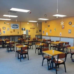 Plenty of room in our dining area for your entire family or team to dine.
