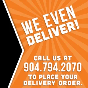 Don&apos;t forget we deliver,  just call us and place your order