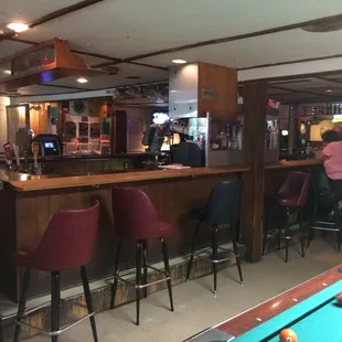 Pretty empty for a thirsty Thursday.  Had a beer Bud, played some pool ate a heggie's and that is about it.