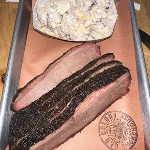 Brisket and potato salad