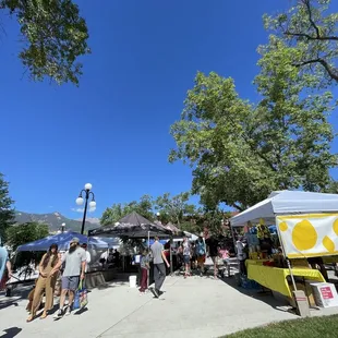 people walking around