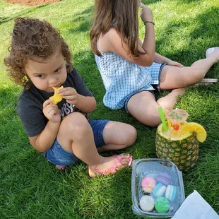 My girls enjoying their treats!