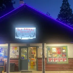 The old corral grocery and tackle shop