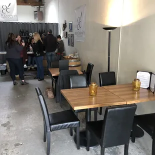 A few of the tables and bar area