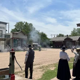 shot out -- guns are loud!