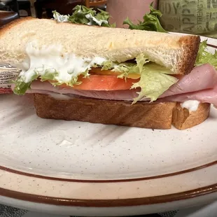 1/2 sandwich &amp; soup for lunch special