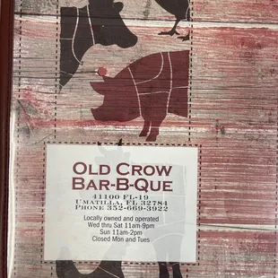 Menu cover