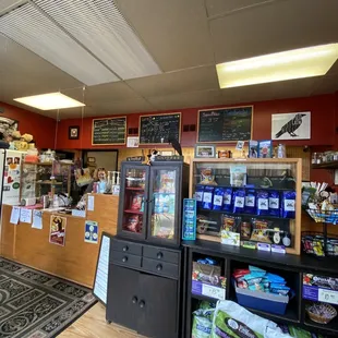 the inside of the store