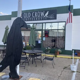 Outside of Old Crow Coffee House