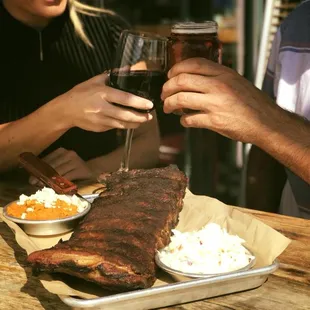 Wine &amp; Swine Wednesdays - $20 full rack of ribs, 1/2 off wine